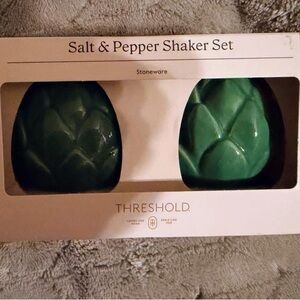 Threshold Green Artichoke Ceramic Salt & Pepper Set